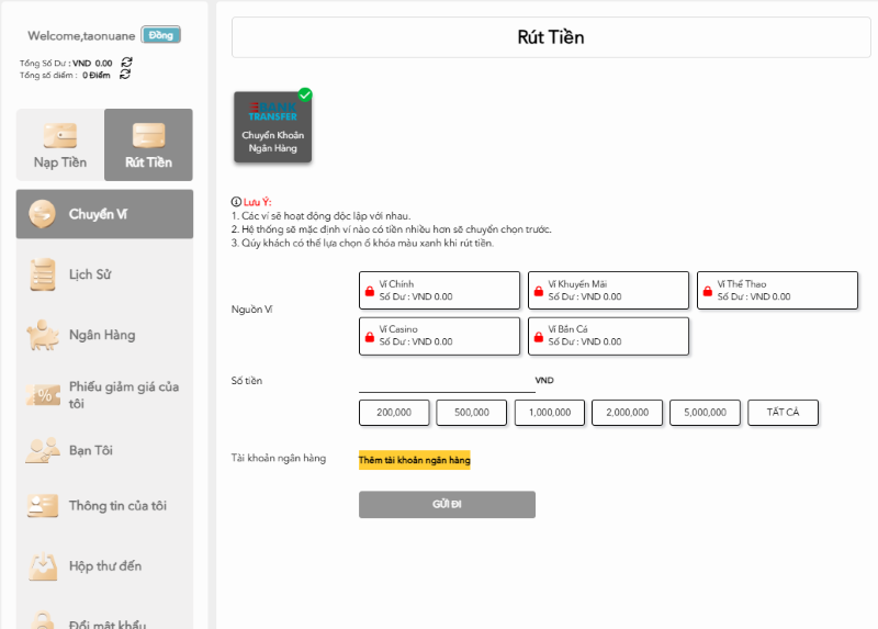 Nạp tiền rút tiền 7 Nạp tiền rút tiền H3bet